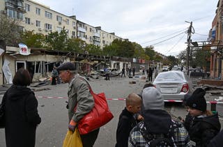 Posljedice nedavnog granatiranja u Bataysku